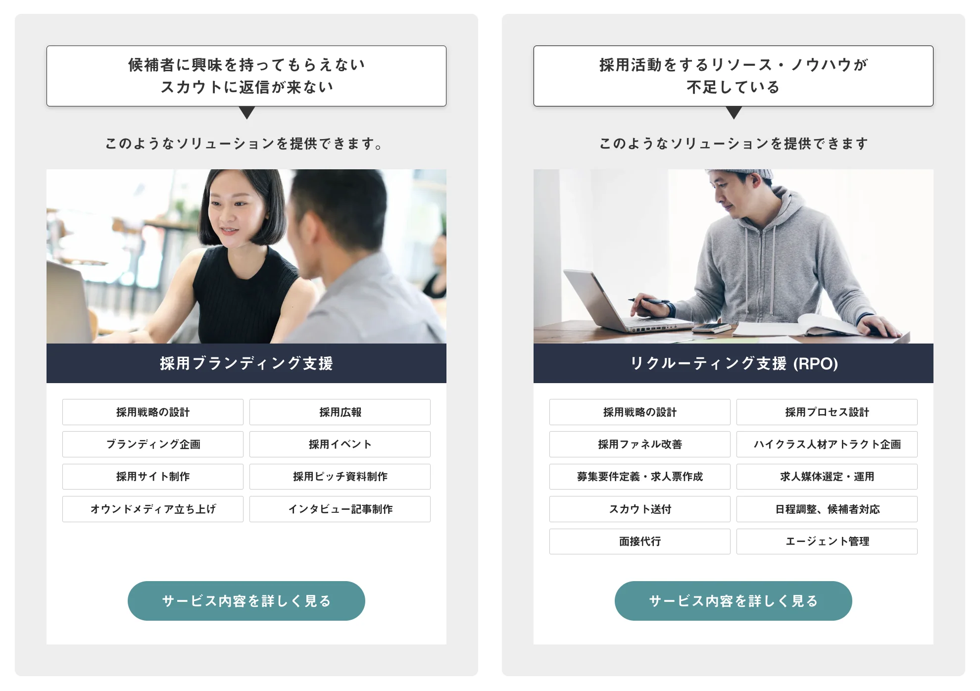 TECH HIREが提供するソリューション一覧
